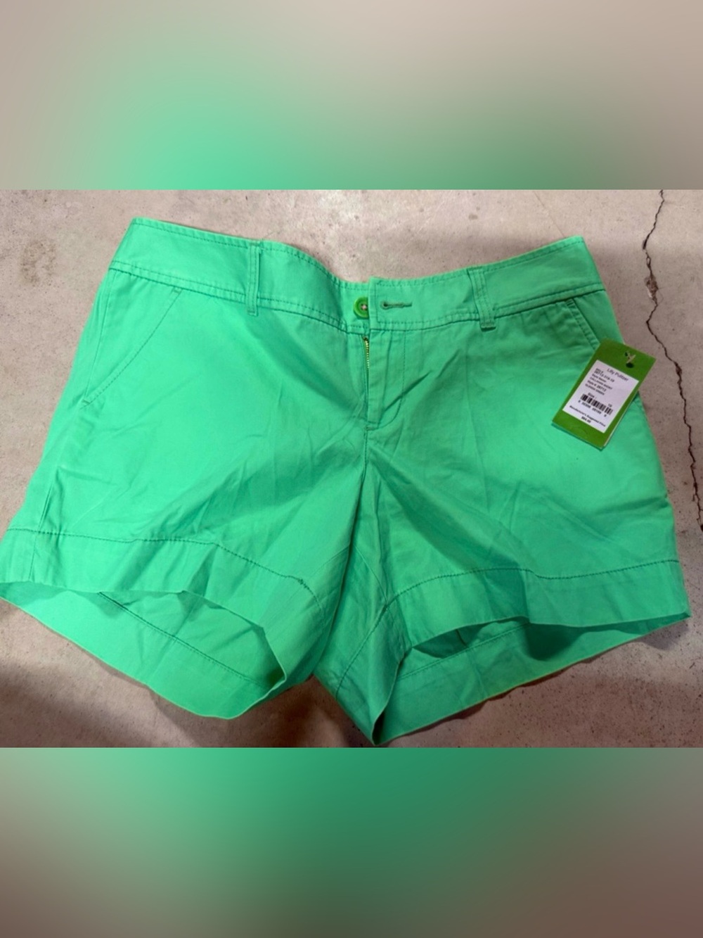 Lilly Pulitzer Glenda Mint Green Cotton
Shorts Size 10 NWT